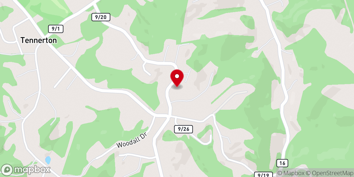 Map showing location of Red Knob M E Church