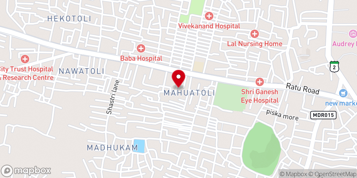 Map showing location of A G Church