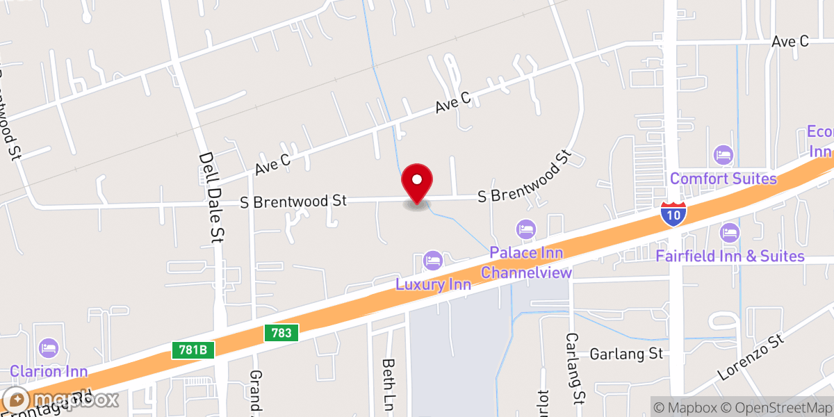 Map showing location of Houston Spanish Channelview Seventh-day Adventist Church