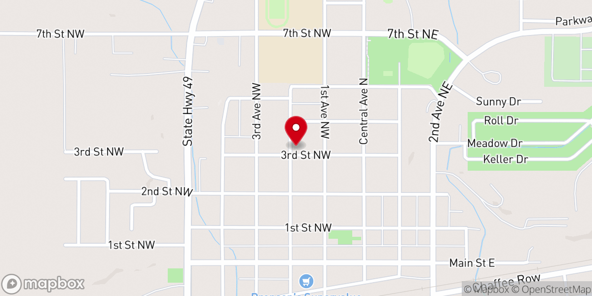 Map showing location of Truth Community Church