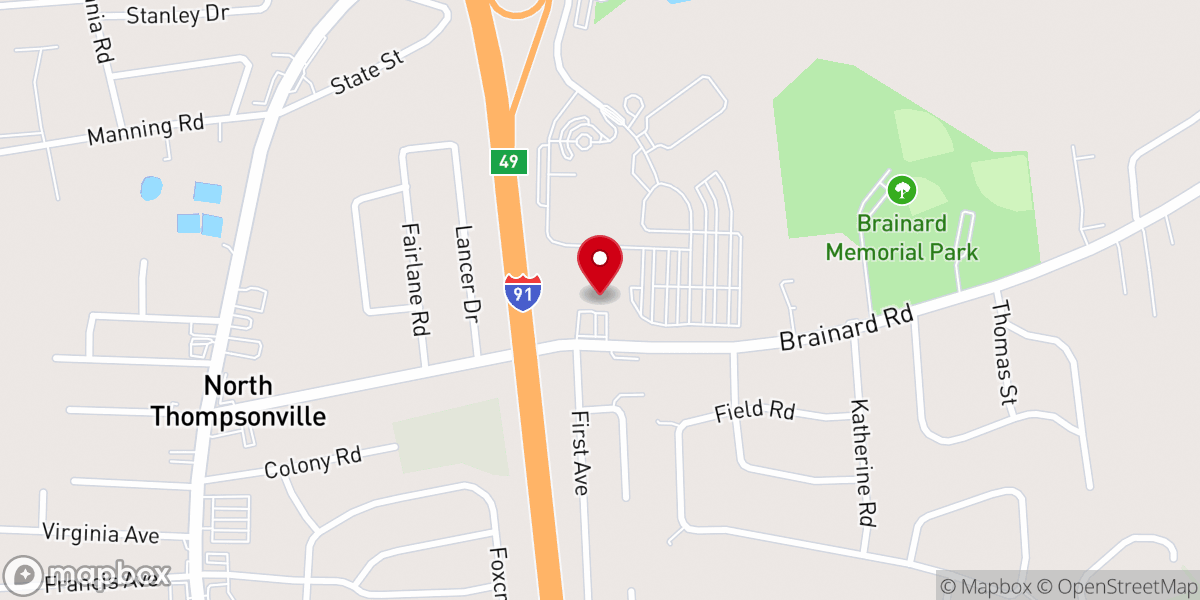 Map showing location of United Methodist Church of Enfield