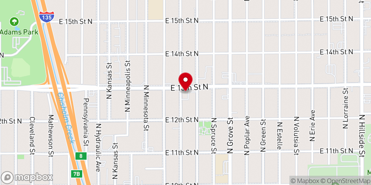 Map showing location of St James Missionary Baptist Church