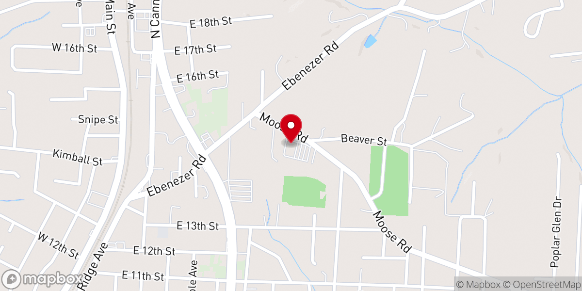 Map showing location of Jackson Park Pentecostal Holiness Church
