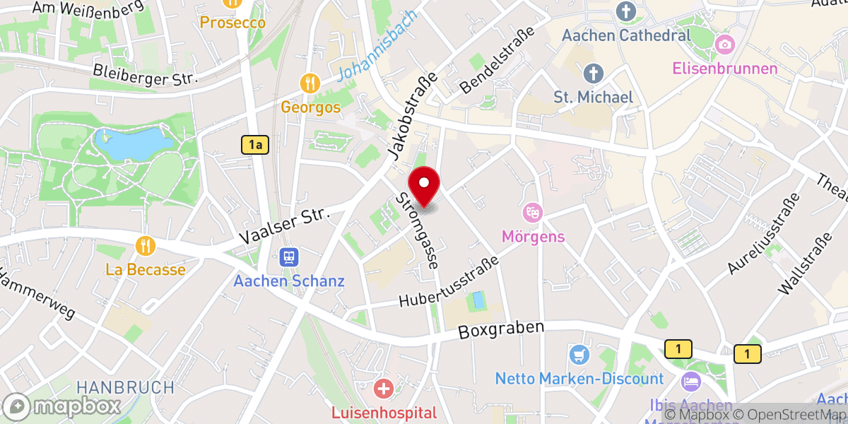 Map showing location of Roskapellchen St. Marien