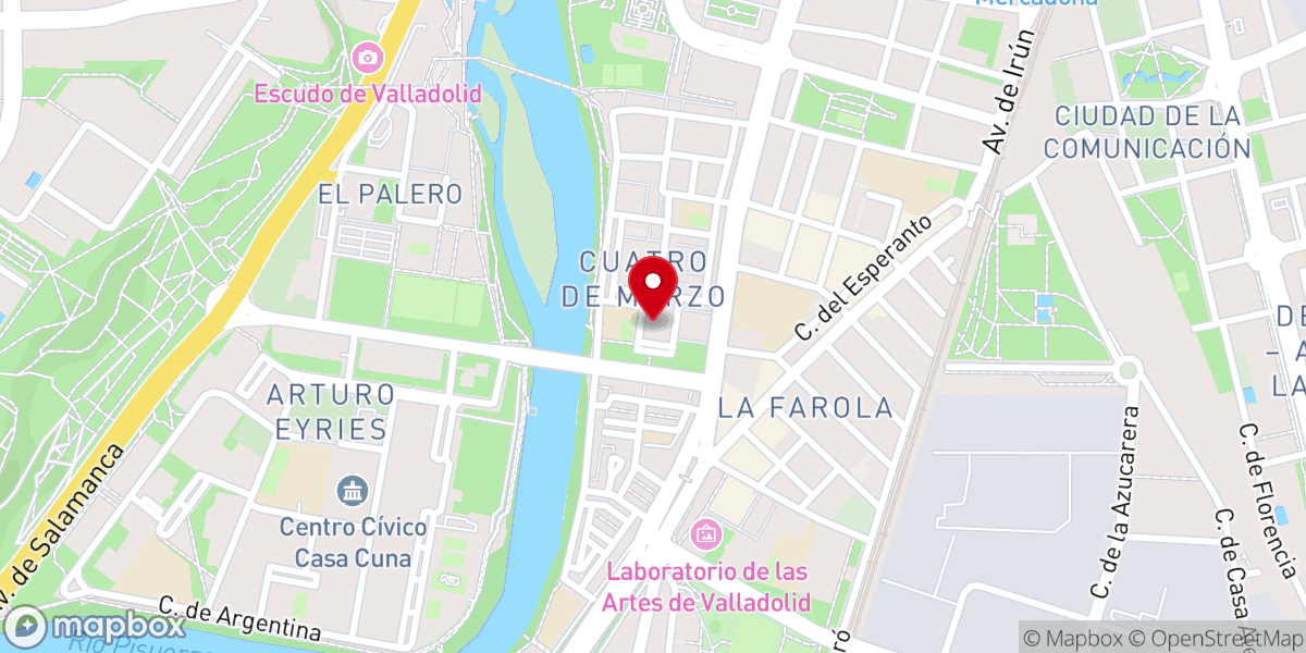 Map showing location of Iglesia de San Mateo y Santo Domingo de Guzmán