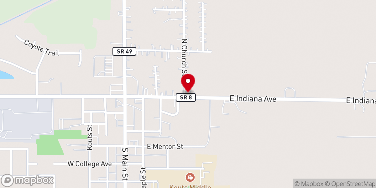Map showing location of Refuge Church