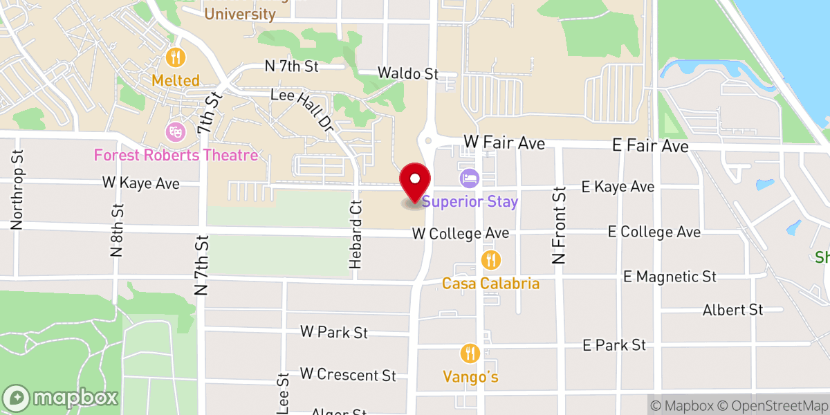 Map showing location of Saint Michael the Archangel Catholic Church, Marquette