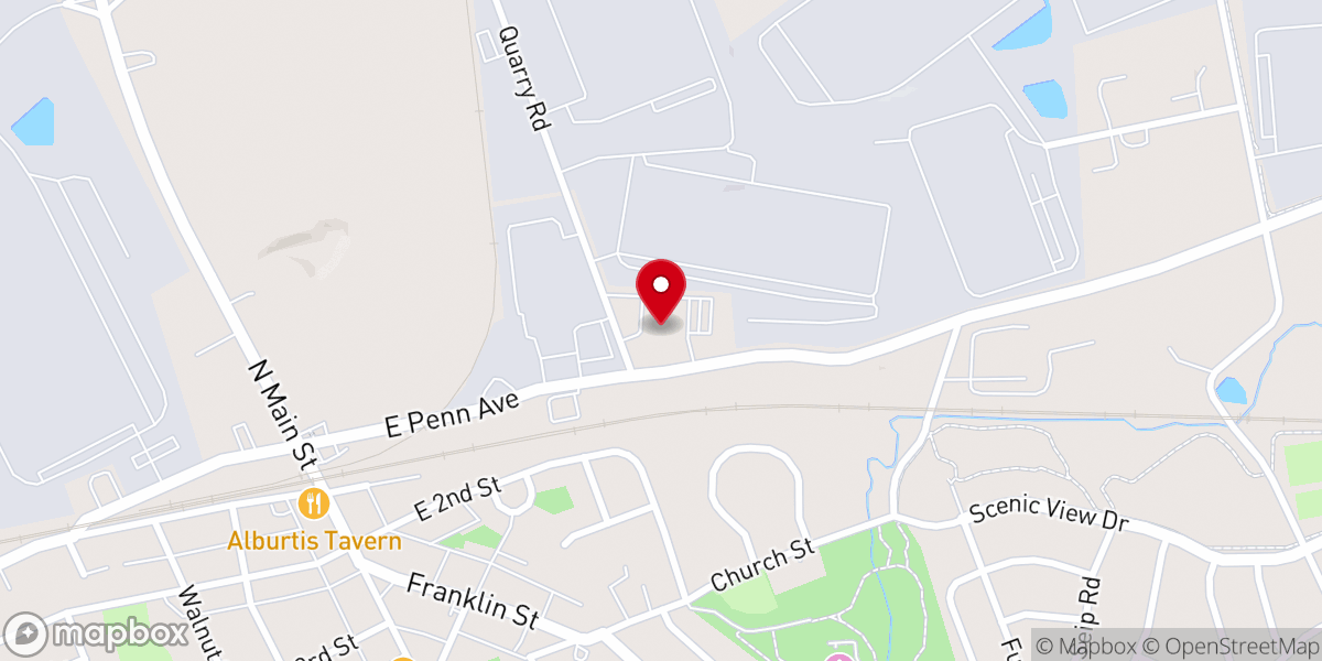 Map showing location of West Valley Presbyterian Church