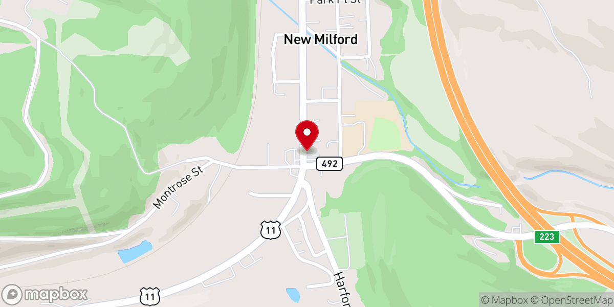 Map showing location of Lakeside Community Church