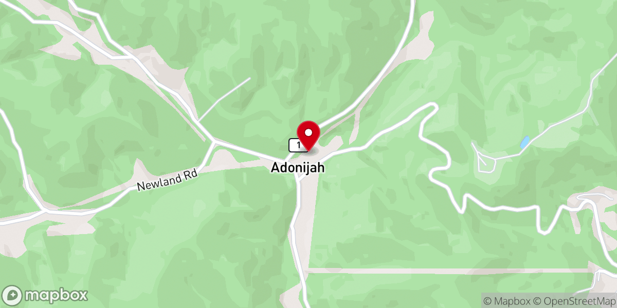 Map showing location of Laurel Fork Missionary Baptist Church