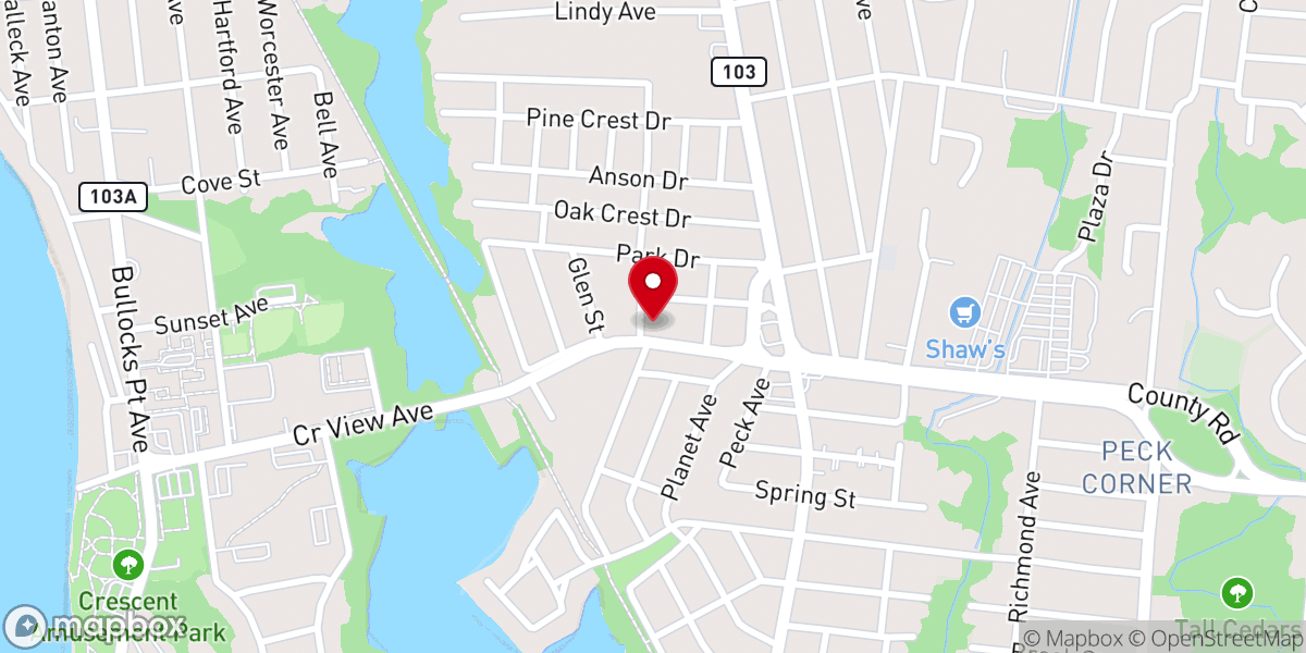Map showing location of Columbus Club of Barrington