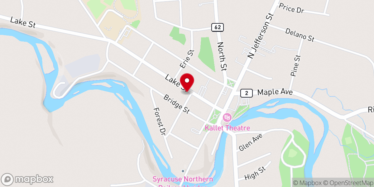 Map showing location of Pulaski Cong. church