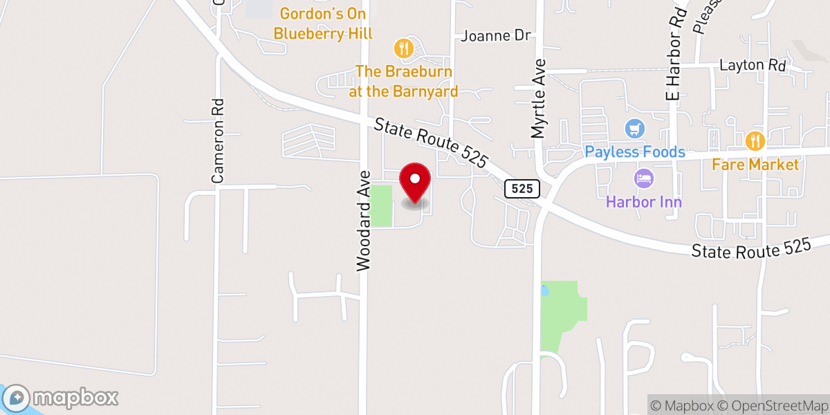 Map showing location of Trinity Lutheran Church Columbarium