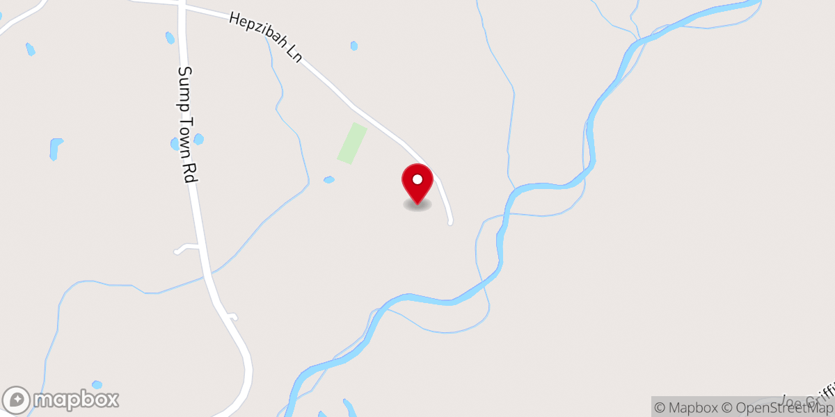 Map showing location of Hepzibah Church