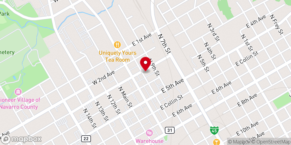 Map showing location of Freedom Fellowship Church