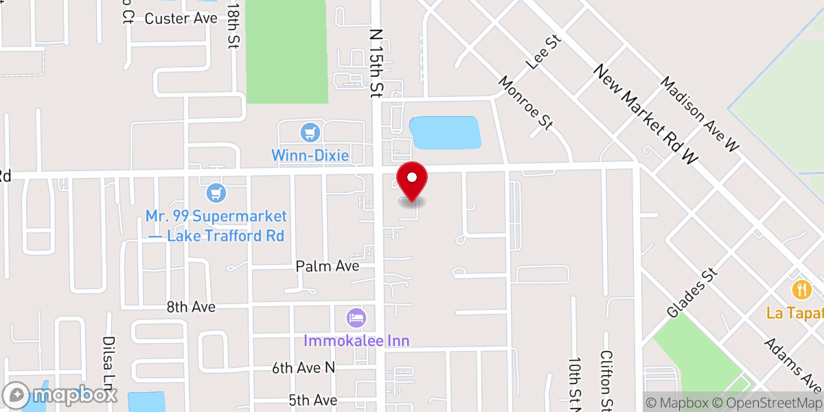 Map showing location of Fellowship Church