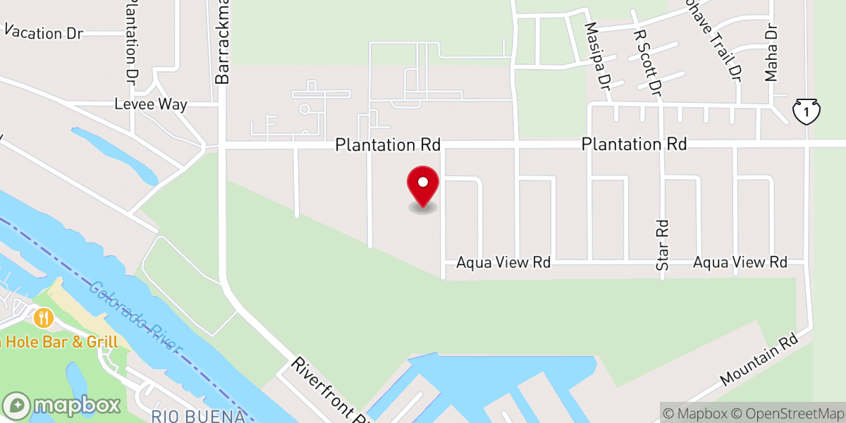 Map showing location of Calvary Chapel Mohave