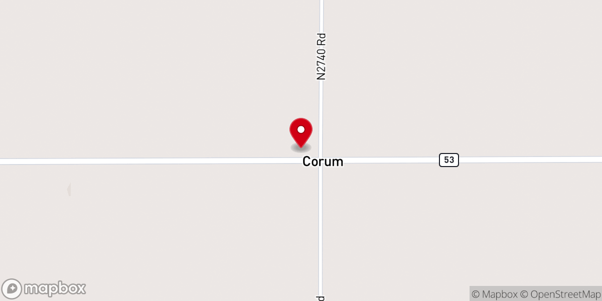 Map showing location of Grand Assembly at Corum