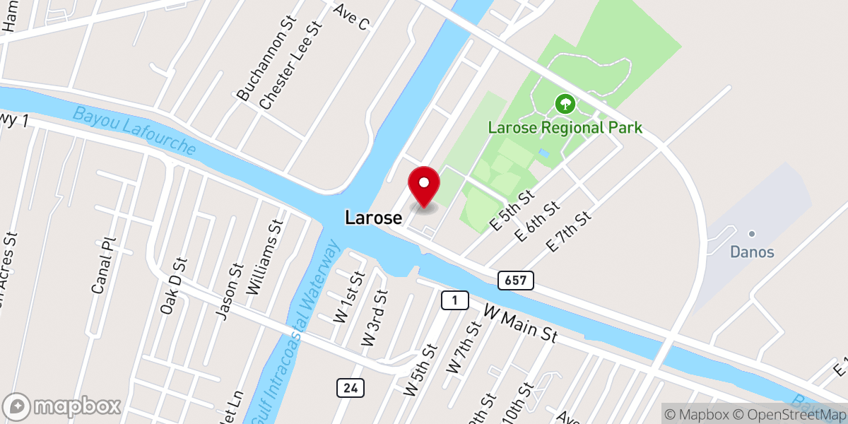 Map showing location of Our Lady of the Rosary Church
