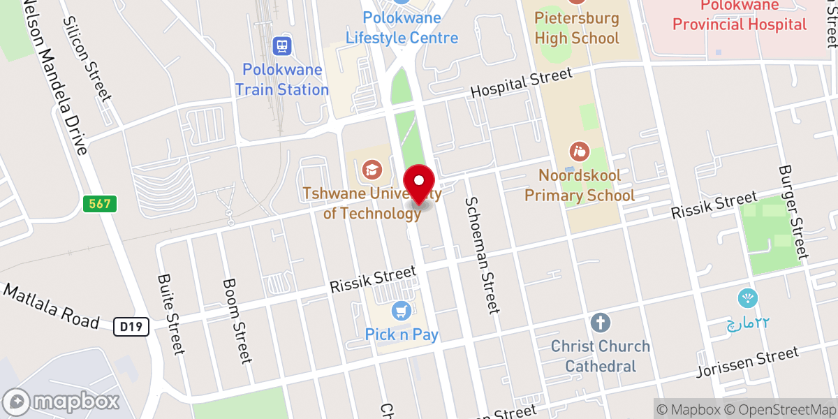 Map showing location of Kingsway Family Church