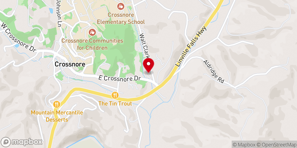 Map showing location of Fellowship Presbyterian Church