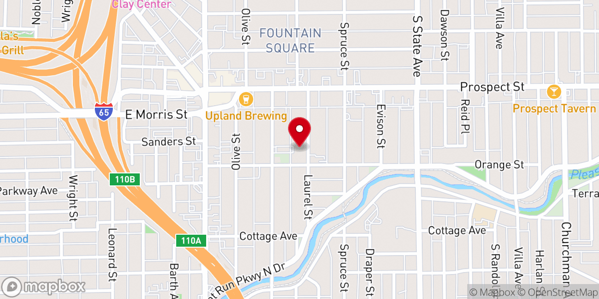 Map showing location of Emmanuel Lutheran Church