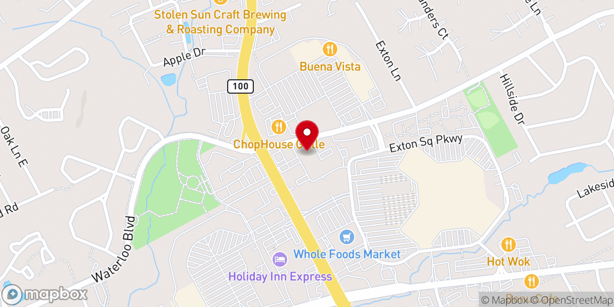 Map showing location of Frazer Hispanic Seventh-day Adventist Church