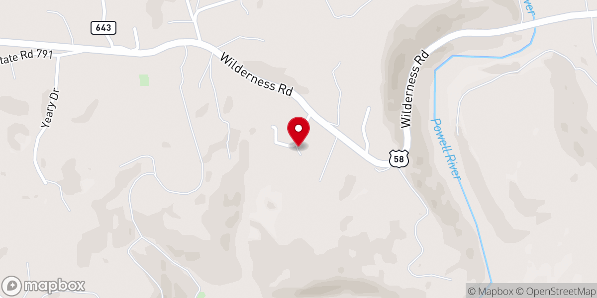 Map showing location of Pond View Church