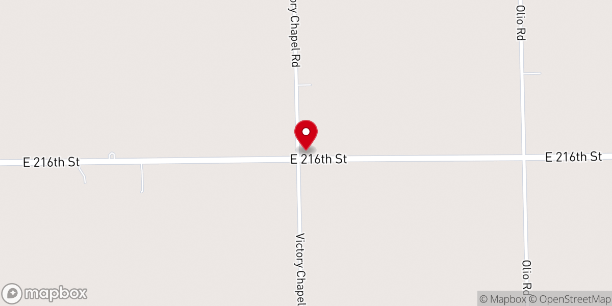 Map showing location of Victory Chapel Community Church