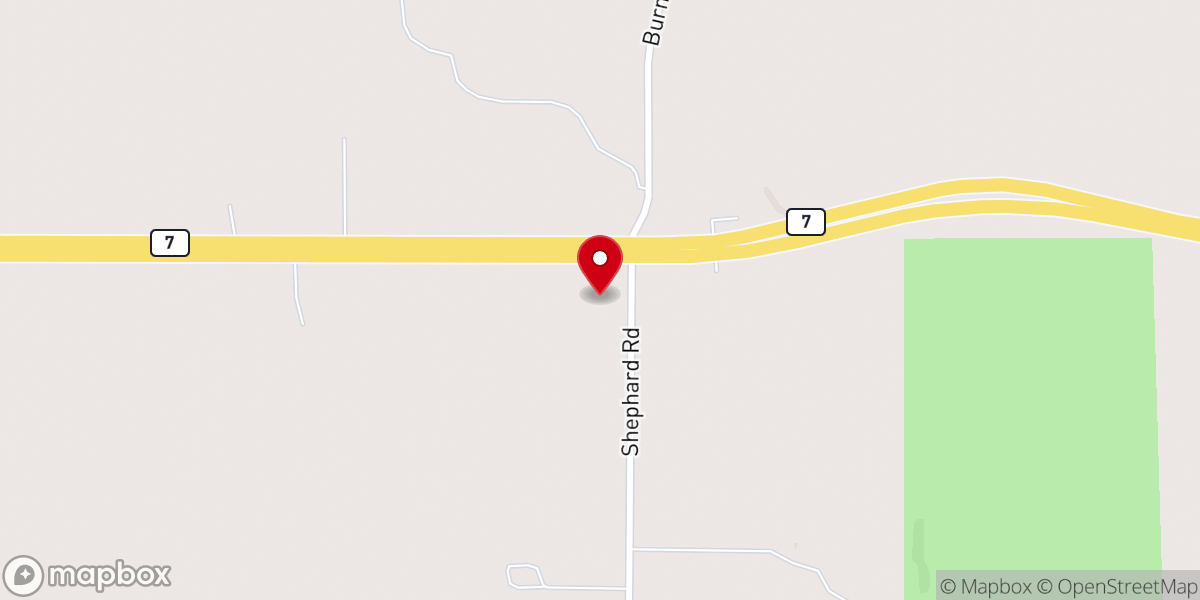 Map showing location of Shepherd of the Hills Presbyterian Church, Murray County, OK