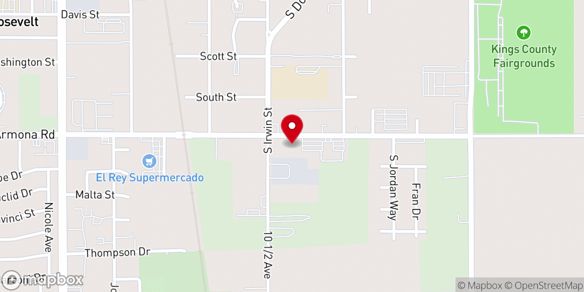 Map showing location of Holy Family Chapel