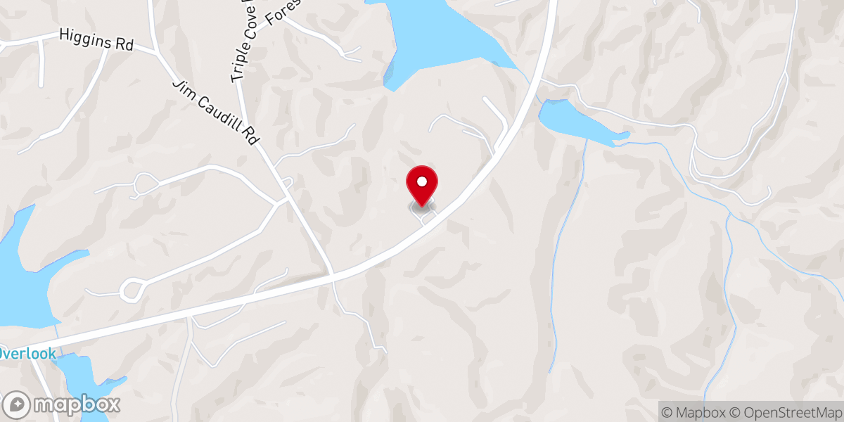 Map showing location of Goshen Baptist Church