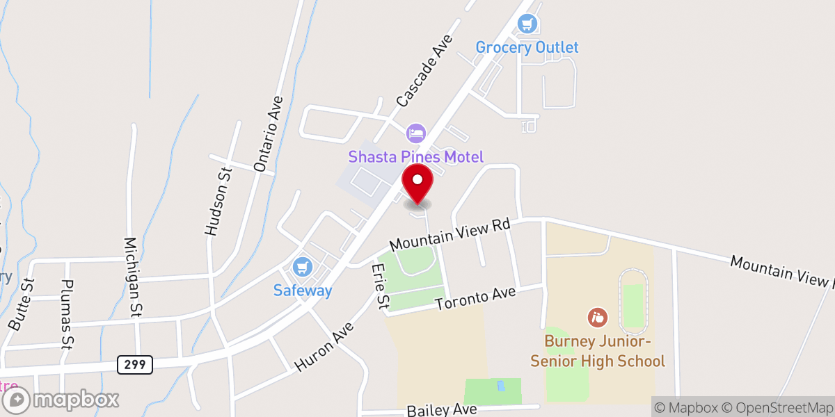 Map showing location of Word of Life Assembly