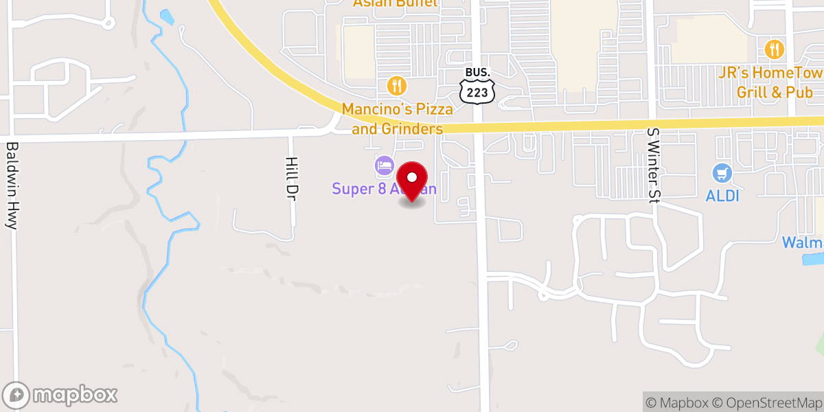 Map showing location of Cornerstone Church