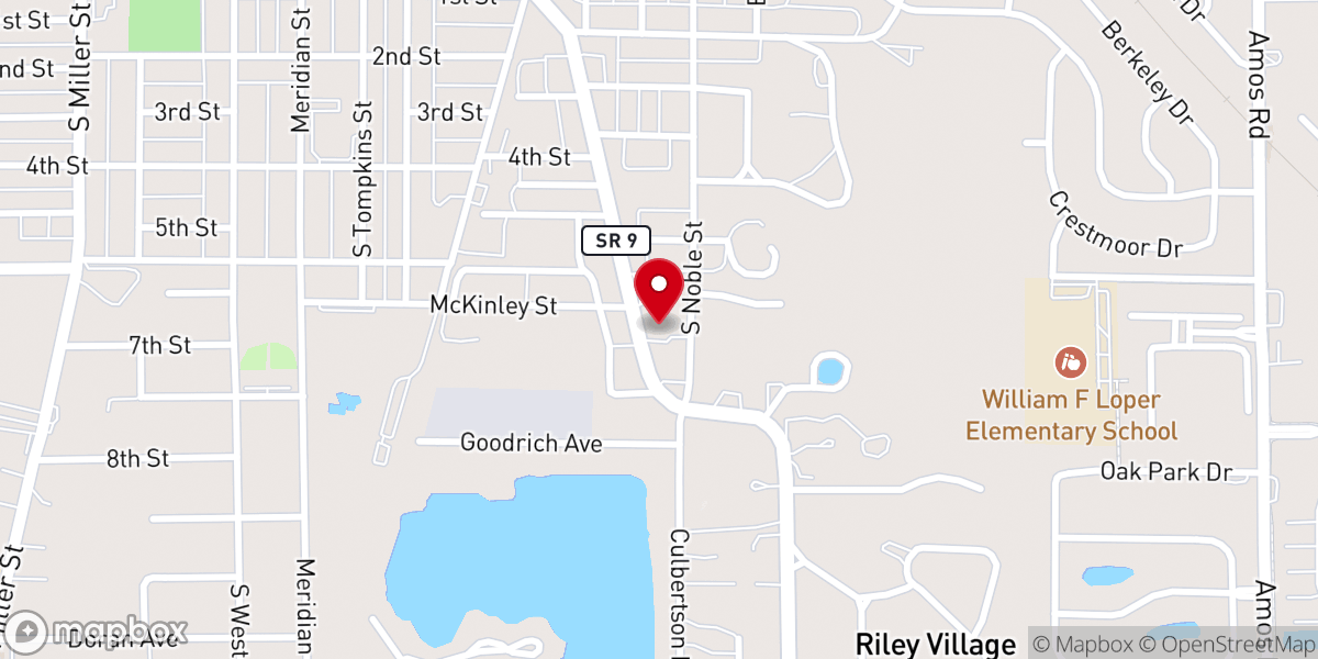 Map showing location of The Bridge Ministries