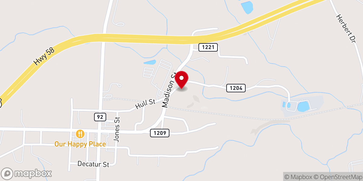 Map showing location of St. Taylor RZUA Church