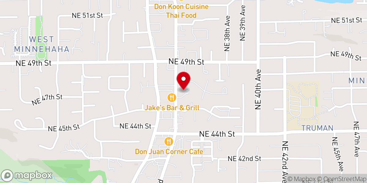 Map showing location of Majesty Baptist Church