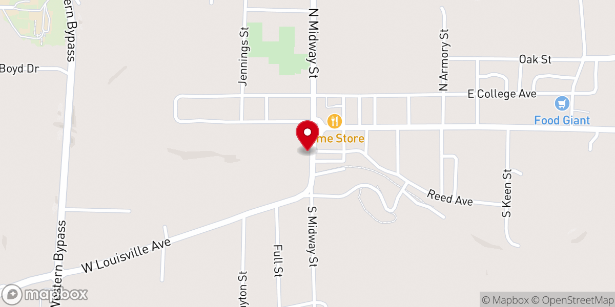 Map showing location of Grace Episcopal Church (Clayton, Alabama)