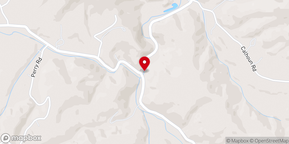 Map showing location of Buffalo Baptist Church
