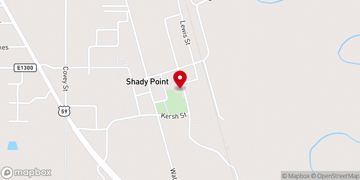 Map showing location of First Baptist Church