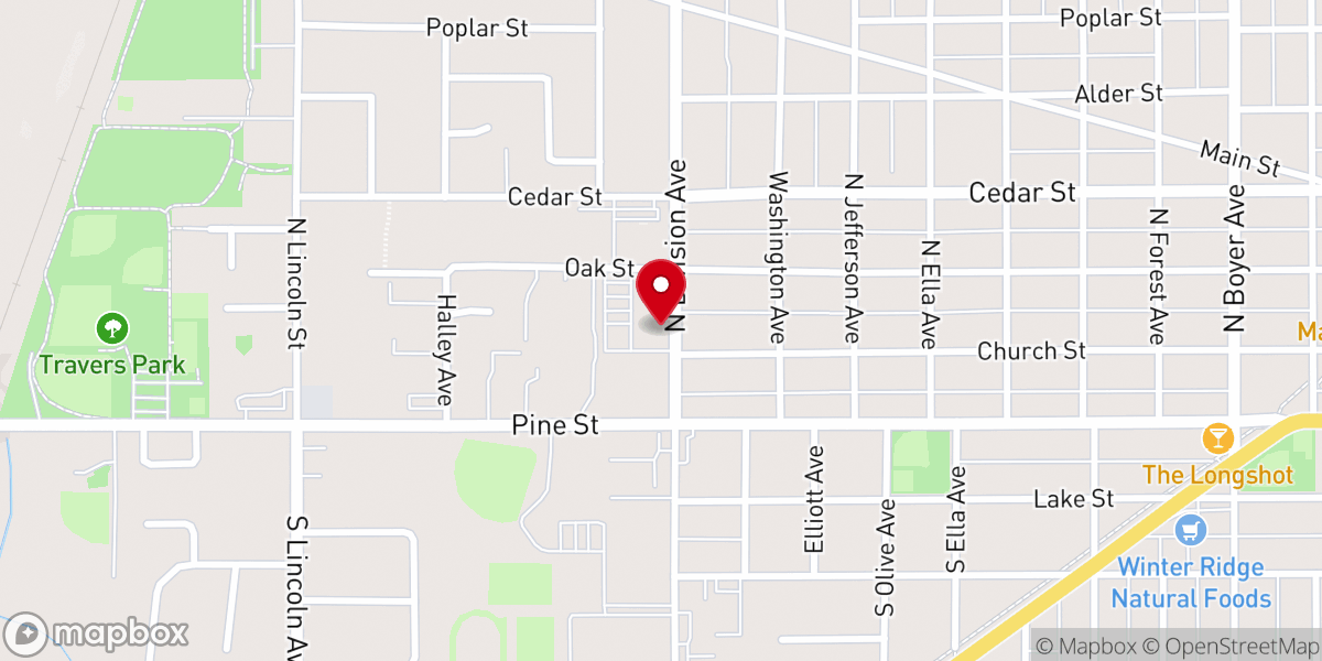 Map showing location of North Summit Church Youth Group