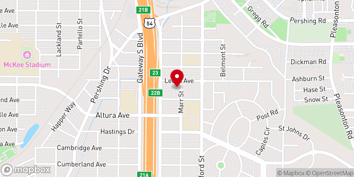 Map showing location of La Luz Spanish Gospel Tapes