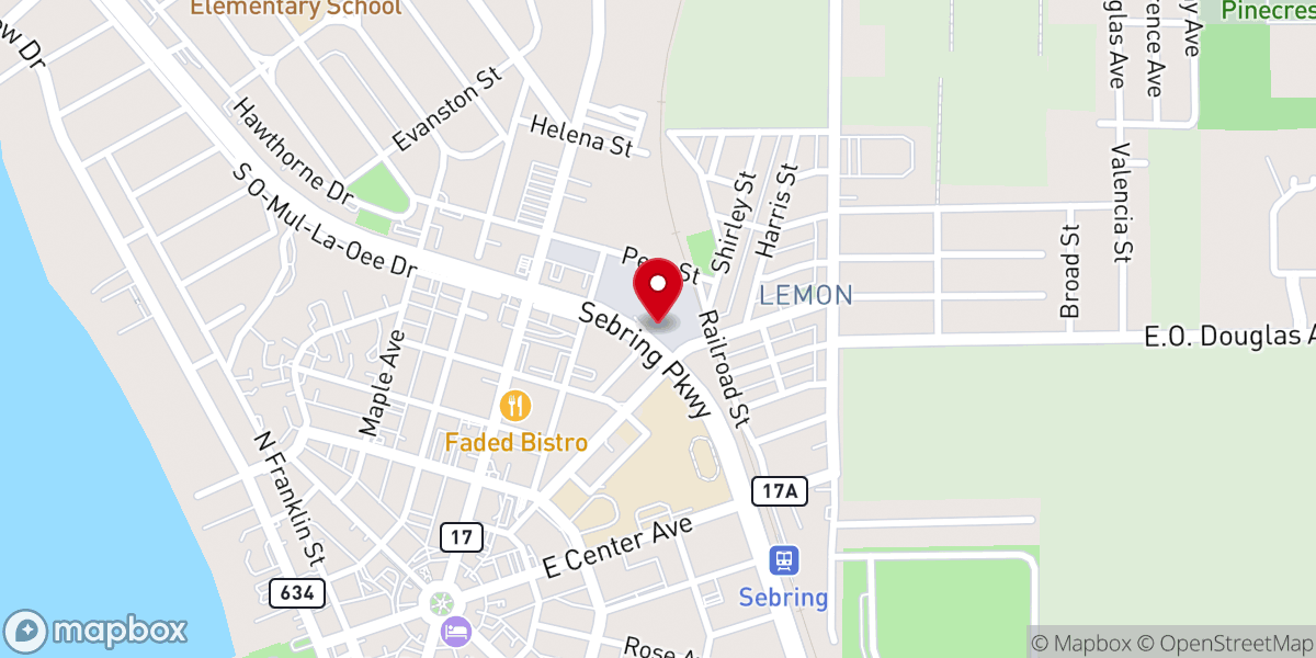 Map showing location of Tommy Brandt Ministries Inc