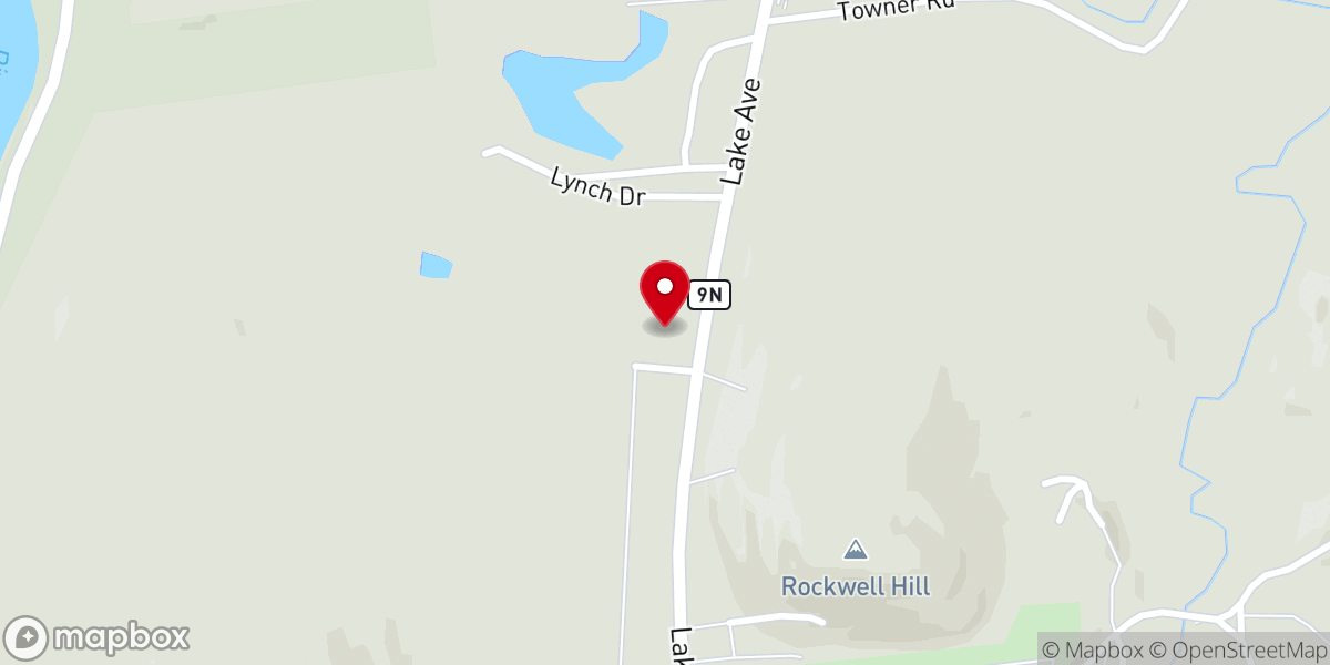 Map showing location of Hadley-Luzerne Wesleyan Church