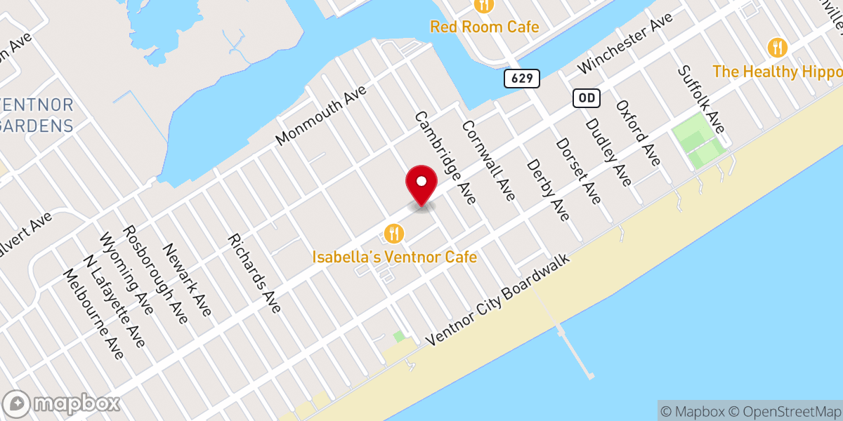 Map showing location of St John's By the Sea Reformed