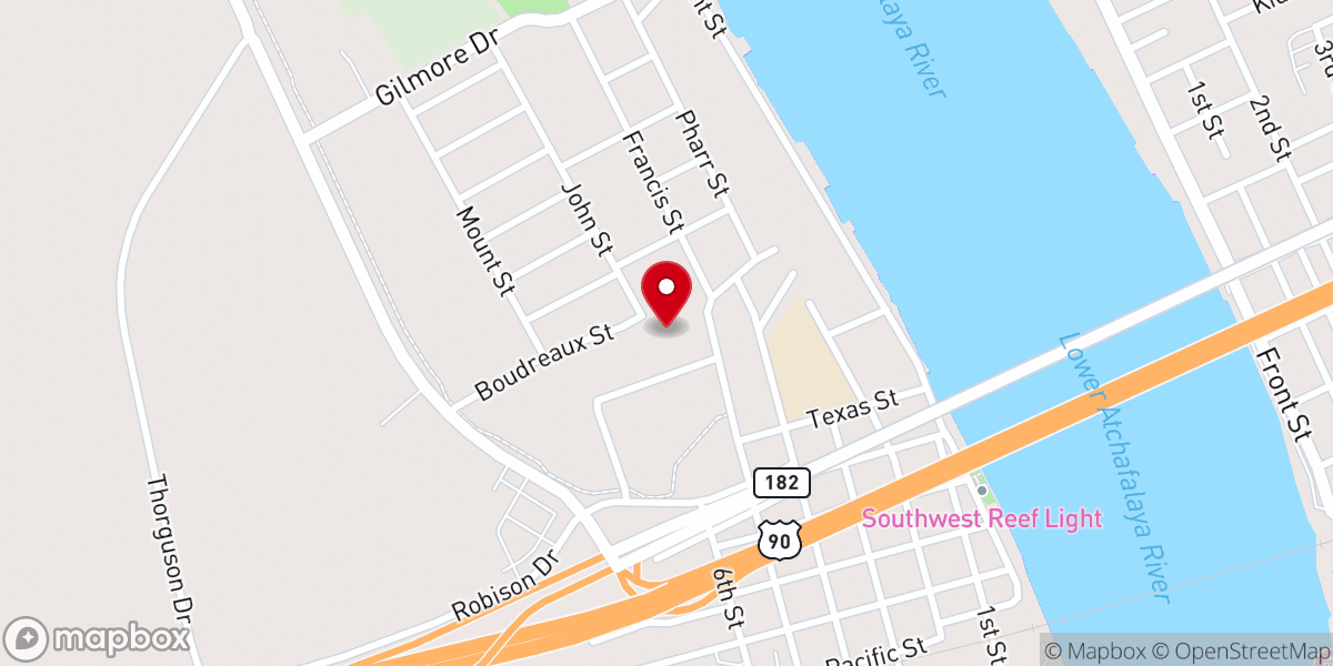 Map showing location of First United Methodist Church Parsonage