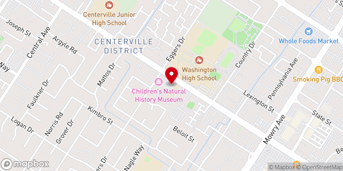 Map showing location of Prince of Peace Lutheran Church