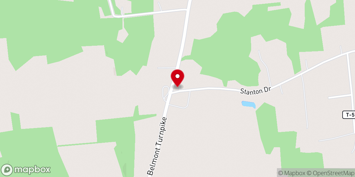 Map showing location of South Clinton Baptist Church