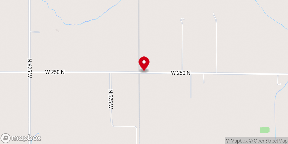 Map showing location of Osborn Prairie Cong Church