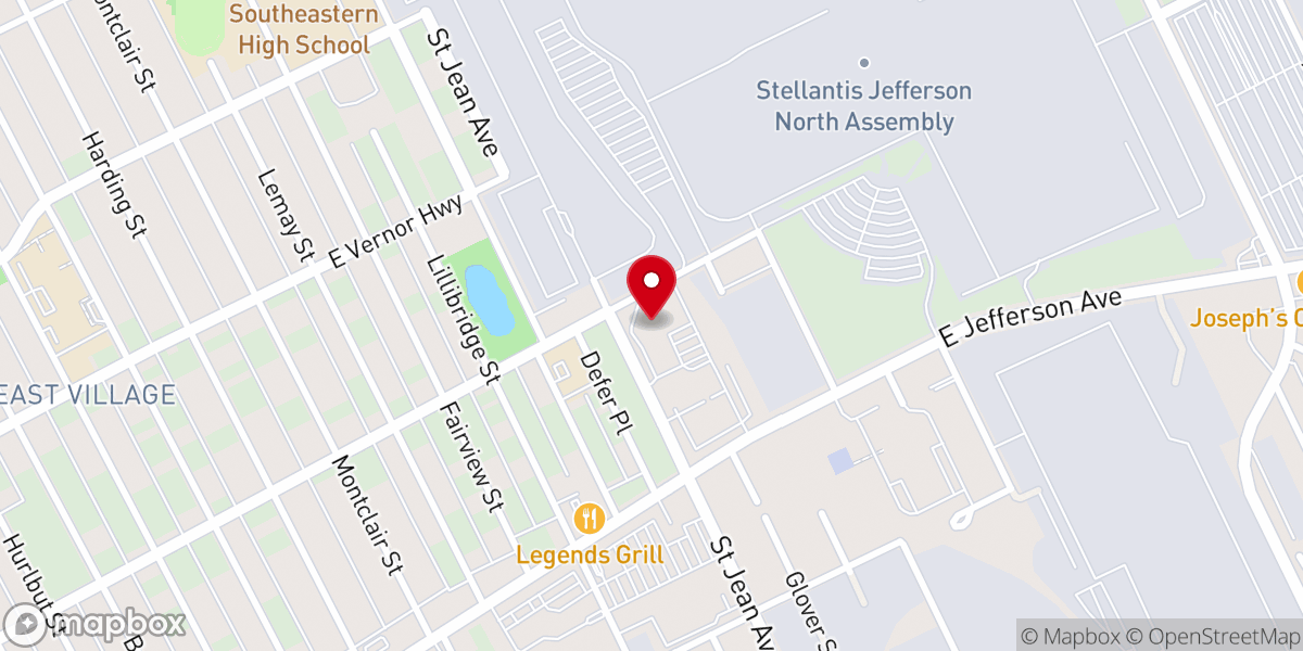 Map showing location of St. Maron Maronite Church